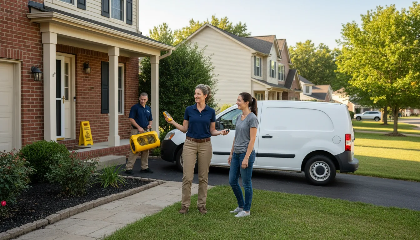 Residential water damage restoration in Spencer, IA